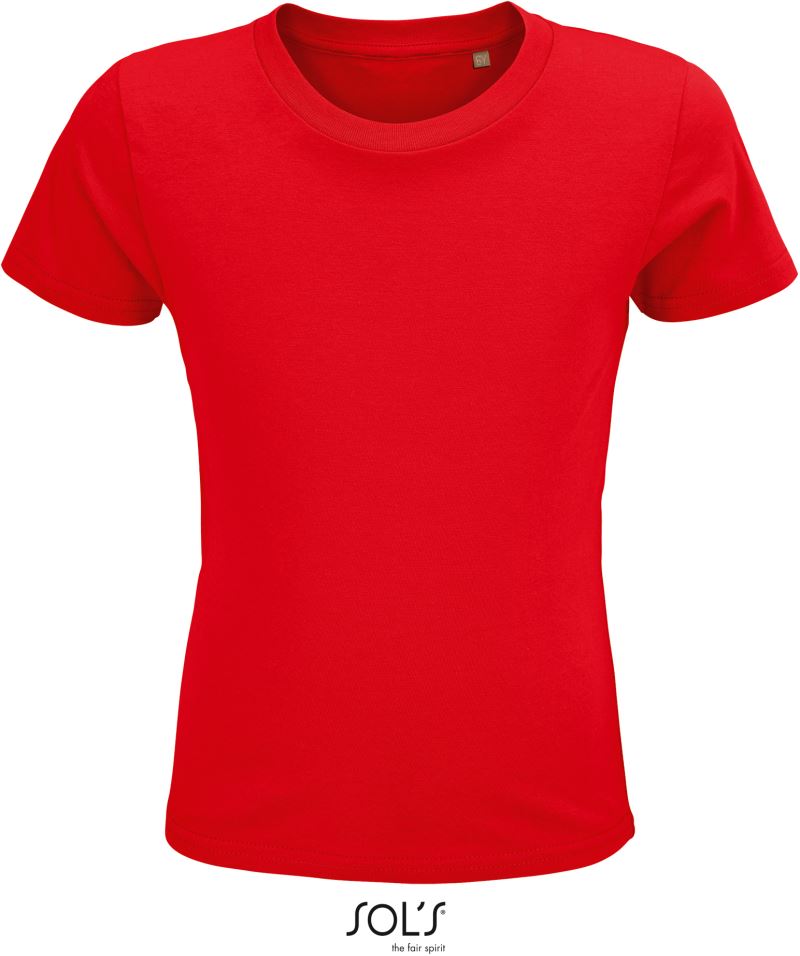 Levně Dětské tričko z bio bavlny - red