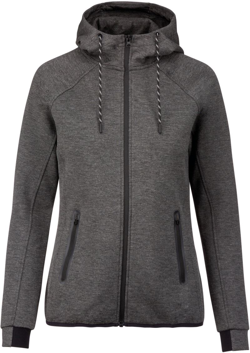 Levně Dámská tréninková bunda - deep grey heather