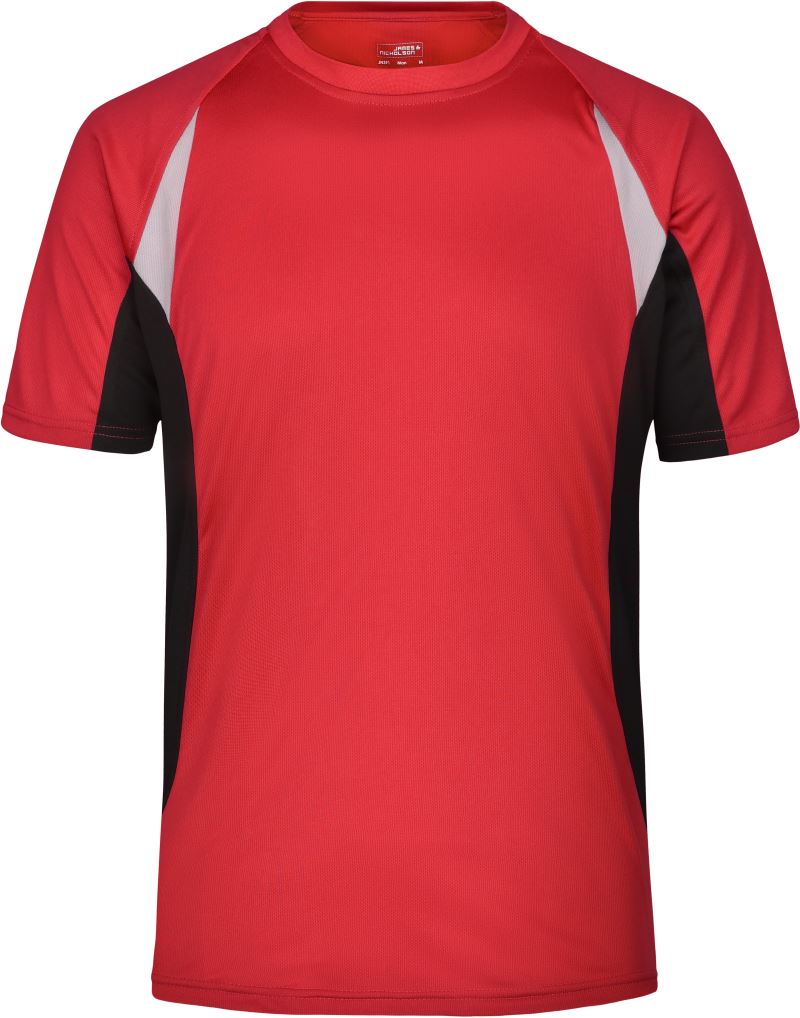 Levně Pánské běžecké tričko - red/black