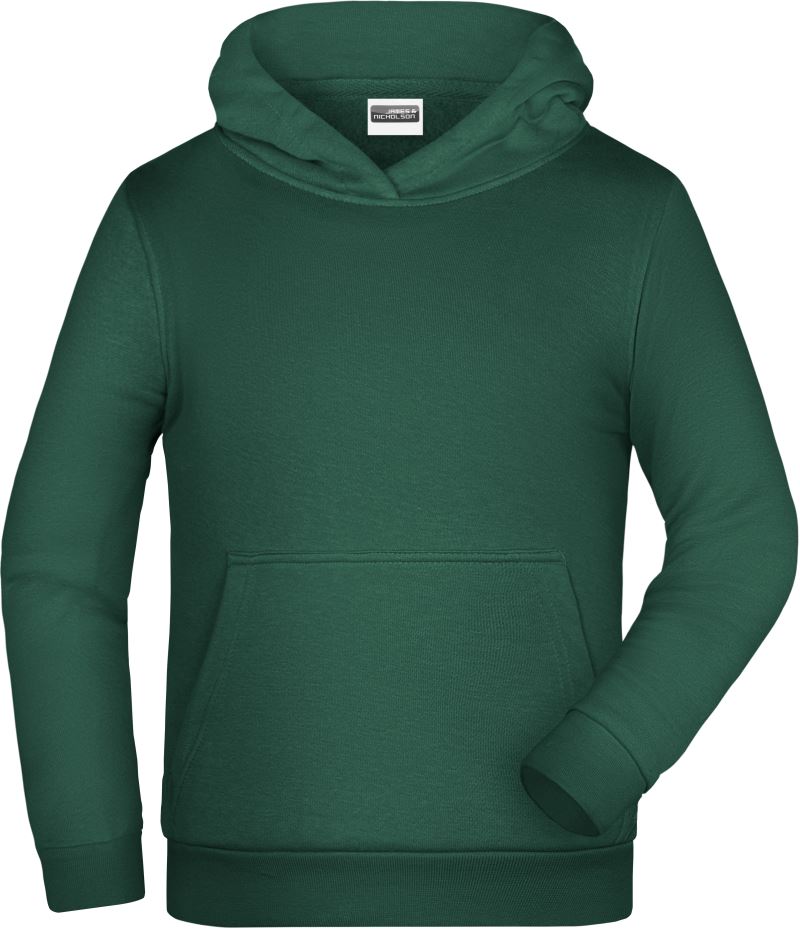 Levně Dětská mikina s kapucí - dark green
