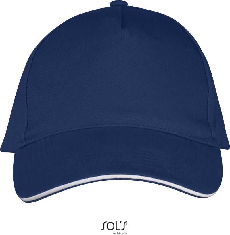5 panelová sandwich kšiltovka - french navy/white
