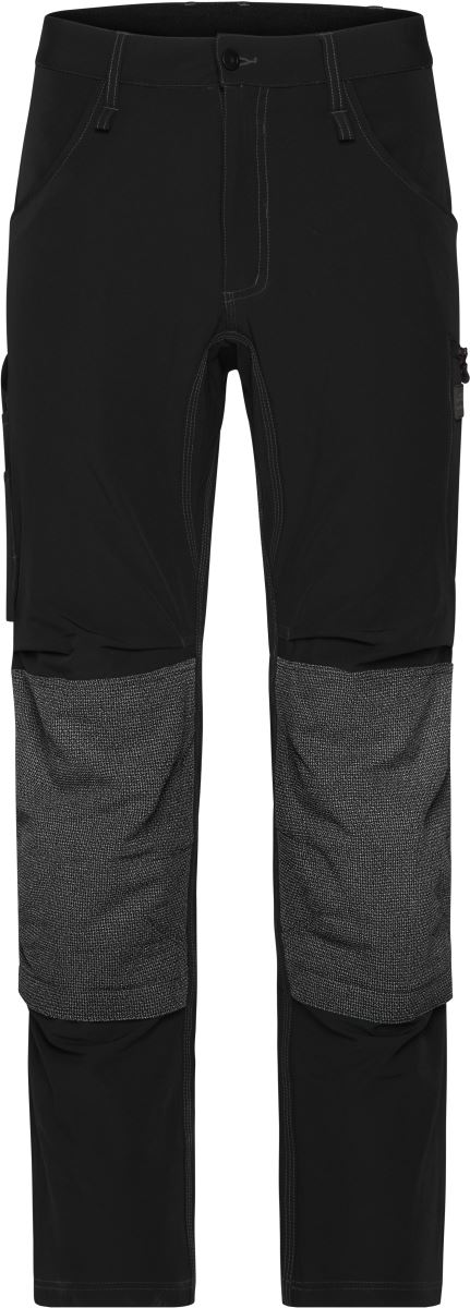 Levně Pracovní 4-cestně strečové kalhoty "Slim Line" - black