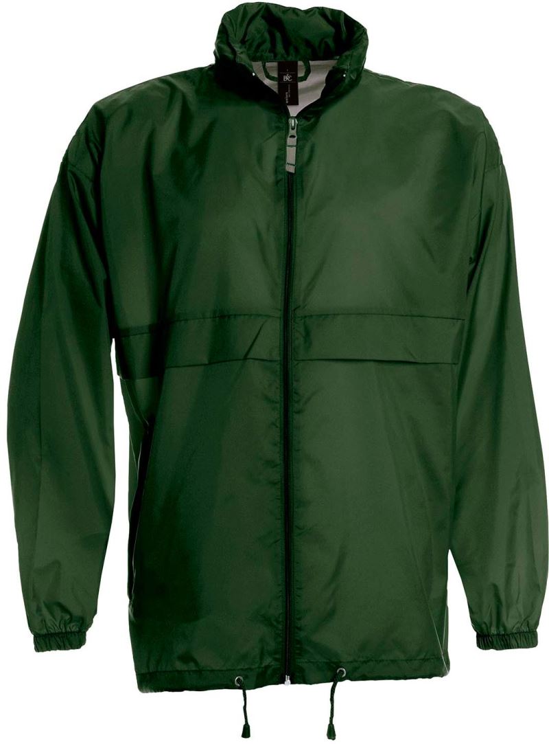Levně Větrovka bez podšívky - bottle green