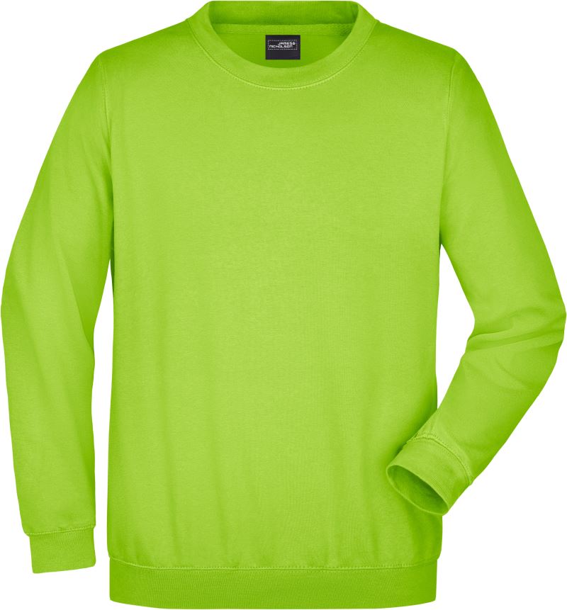 Levně Mikina z těžké bavlny - lime green