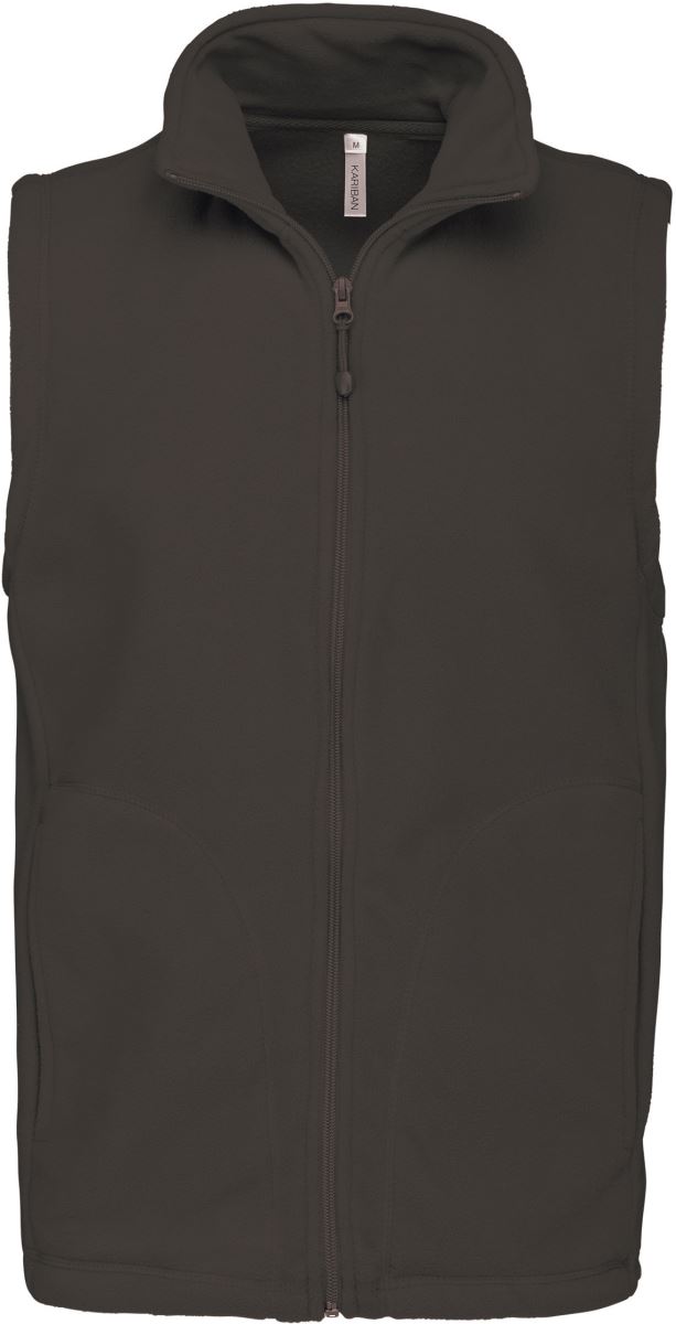 Levně Mikrofleecová vesta "Luca" - dark grey