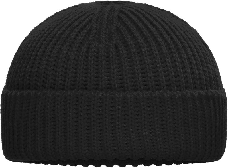 Levně Pletená čepice "Fisherman" - black
