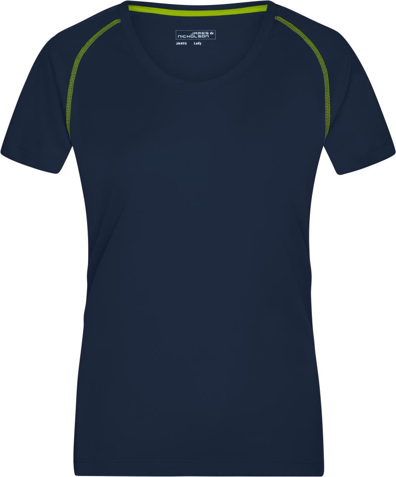 Levně Dámské funkční tričko - navy/bright yellow