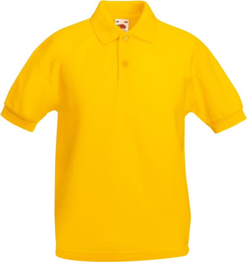 Levně Dětské piqué polo - sunflower