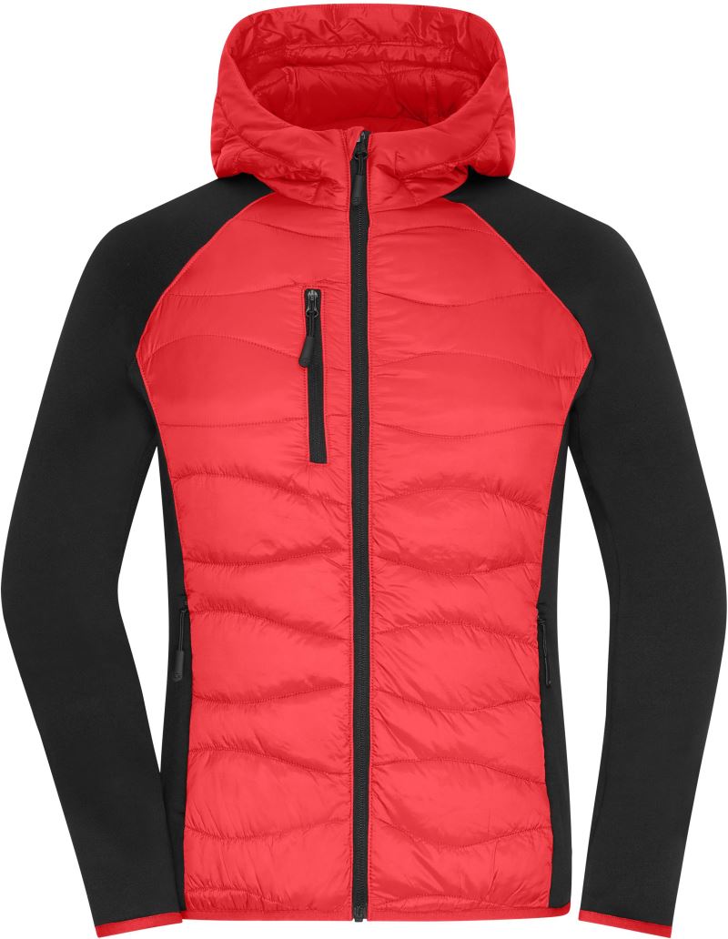 Levně Dámská hybridní bunda - red/black