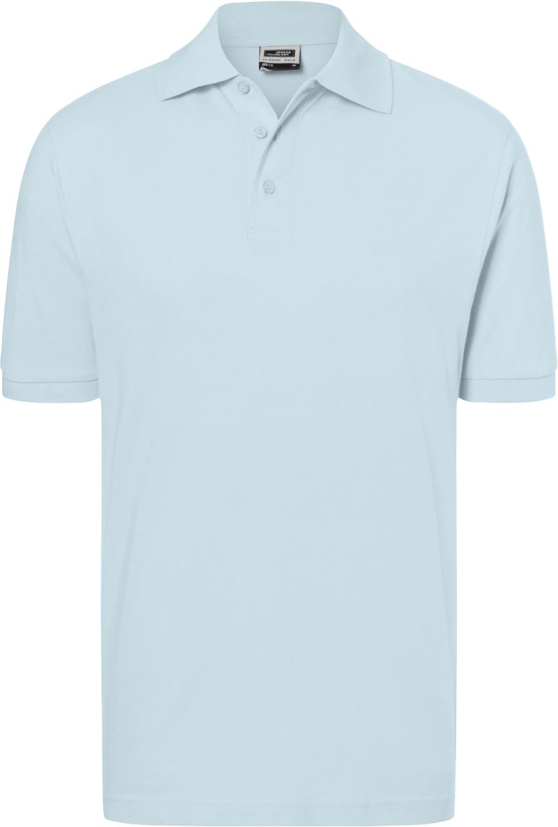 Levně Piqué polo - light blue