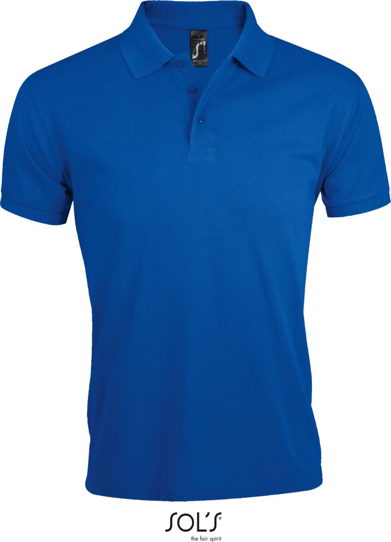 Pánské piqué polo z těžké bavlny - royal blue