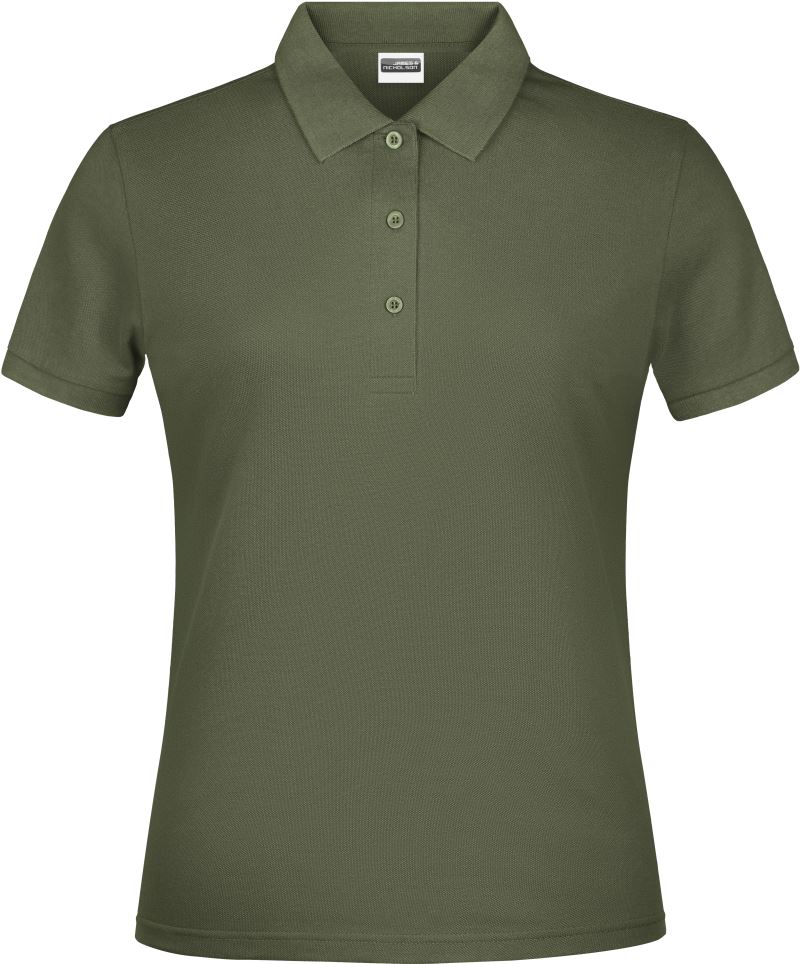 Levně Dámské piqué polo - olive