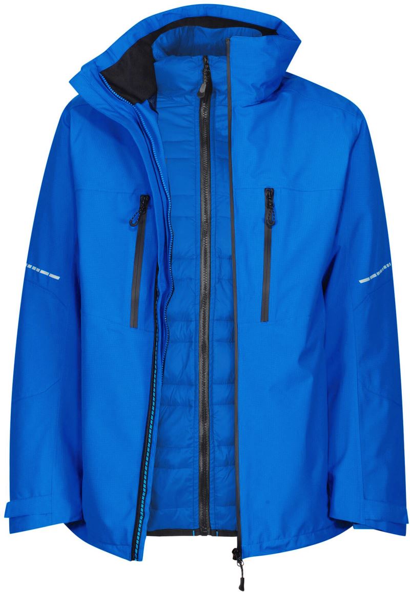 Levně Zimní bunda Performance 3 v 1 "X-Pro Evader III" - oxford blue/black