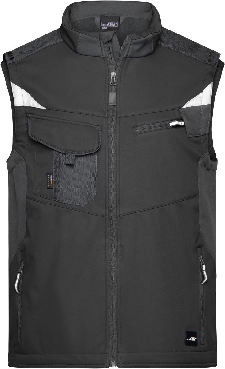 Levně Pracovní vesta - Strong - black/black