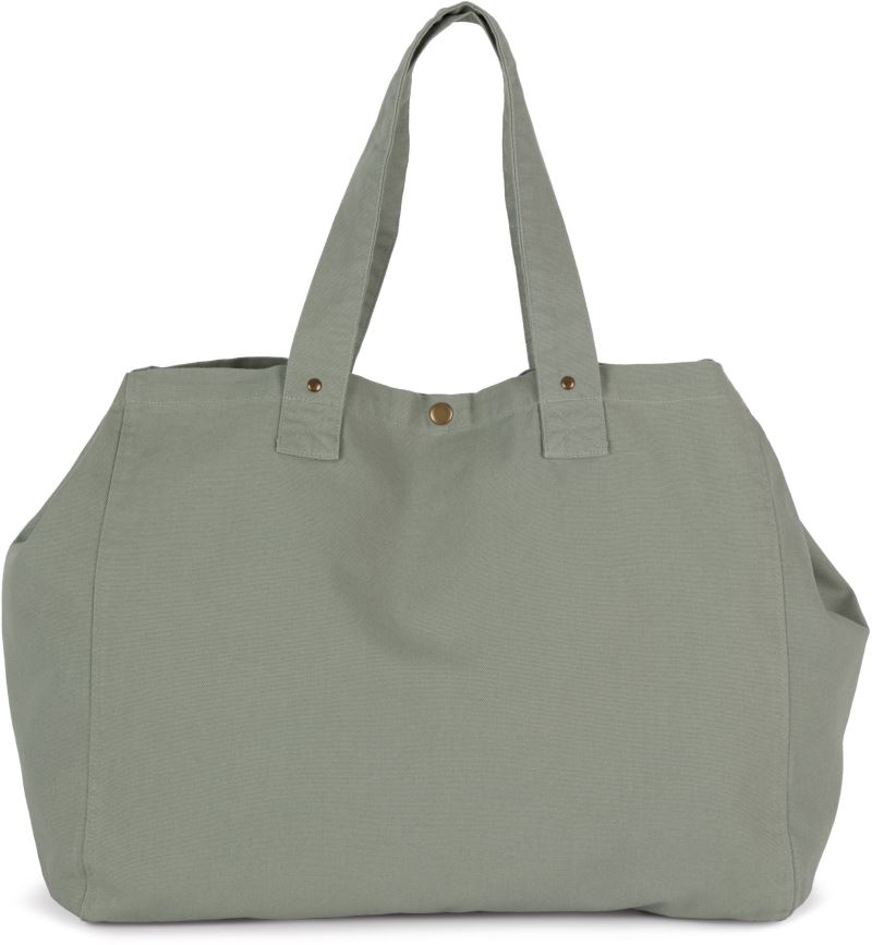 Velká taška - washed green clay