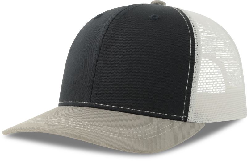 Levně 6 panelová Trucker kšiltovka - navy/grey melange/white