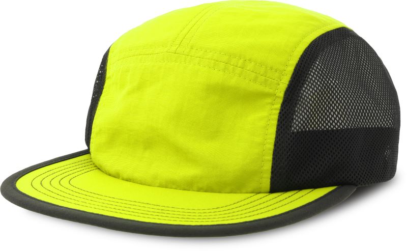 Levně 5 panelová skládací kšiltovka - yellow fluo