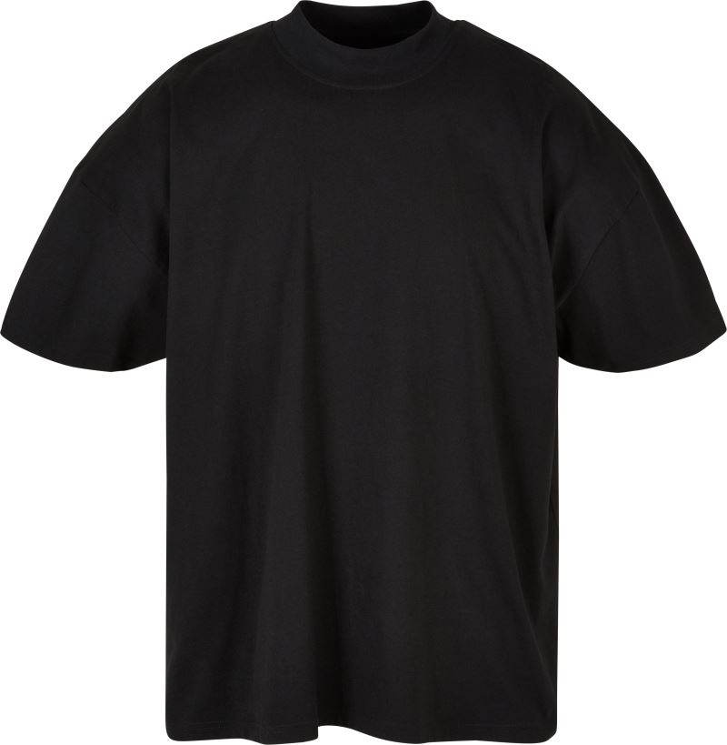Levně Pánské tričko "Mock Neck" - black