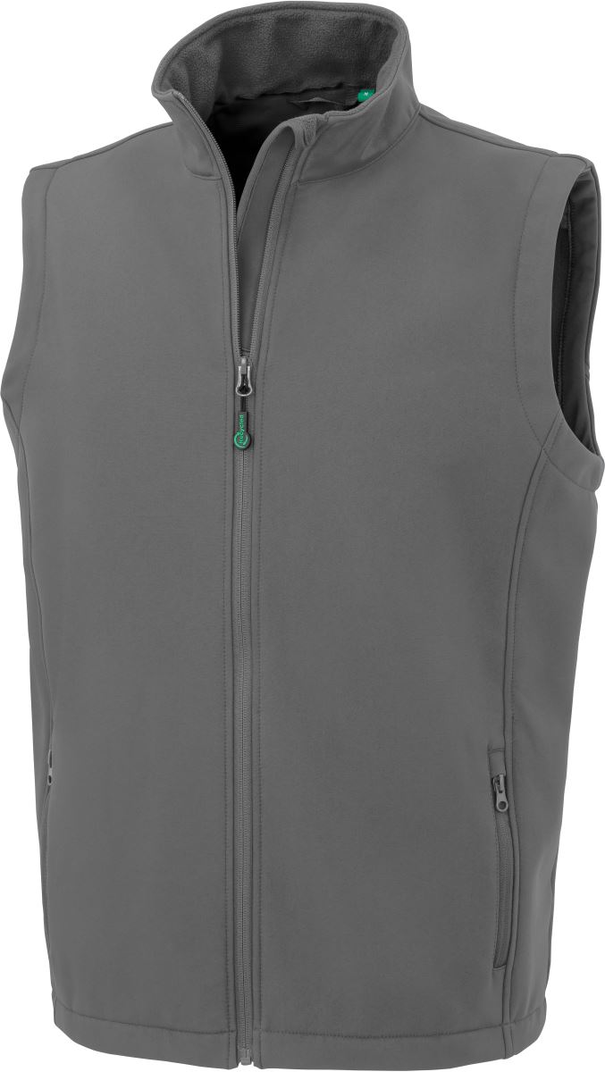 Levně Pánská 2-vrstvá softshellová vesta "Printable" - workguard grey
