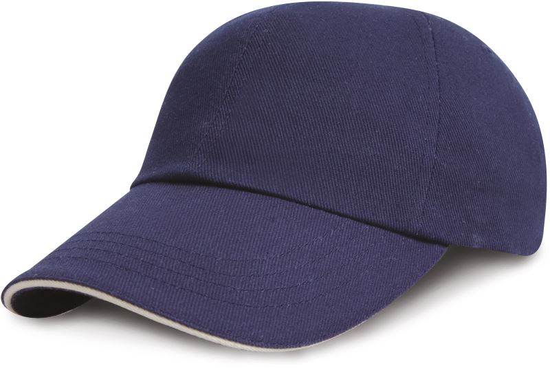 Levně 6 panelová nízkoprofilová sandwich kšiltovka - navy/white