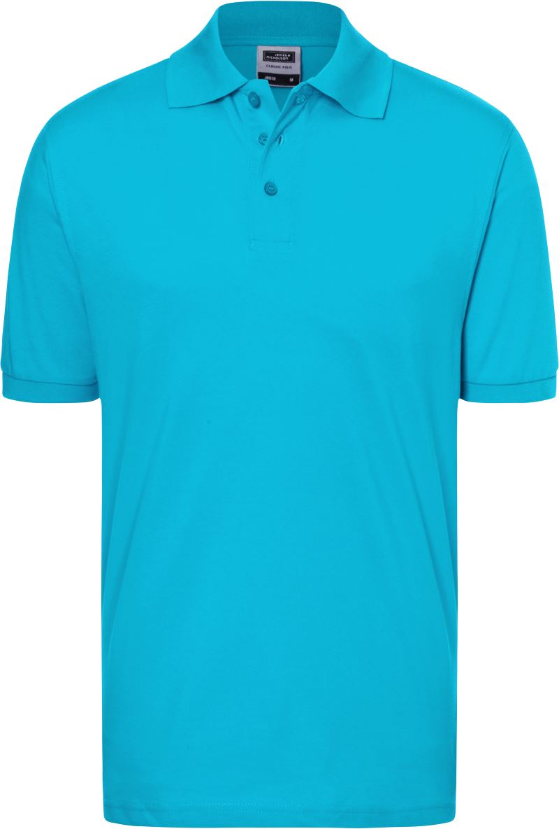 Levně Piqué polo - turquoise