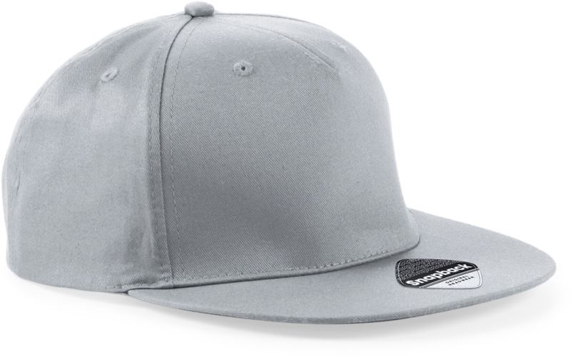 Levně 5 panelová Snapback kšiltovka - light grey