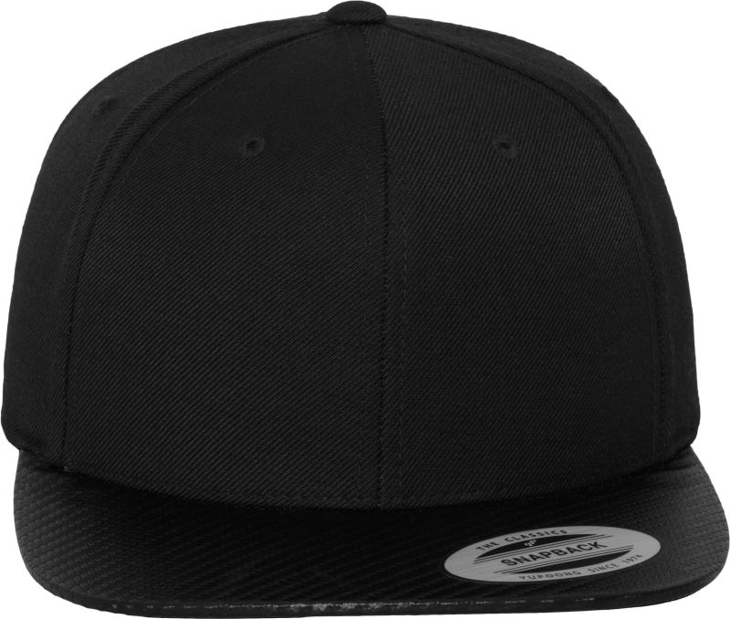 Levně 6 panelová Snapback kšiltovka "Carbon" - black/carbon