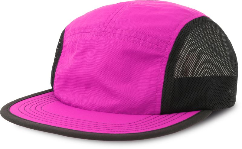 Levně 5 panelová skládací kšiltovka - fuchsia fluo