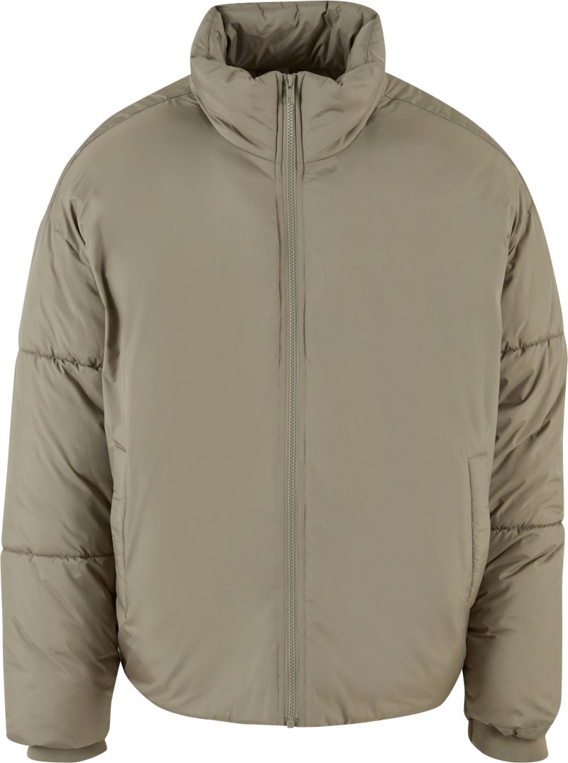 Levně Pánská oversize bunda - pale olive