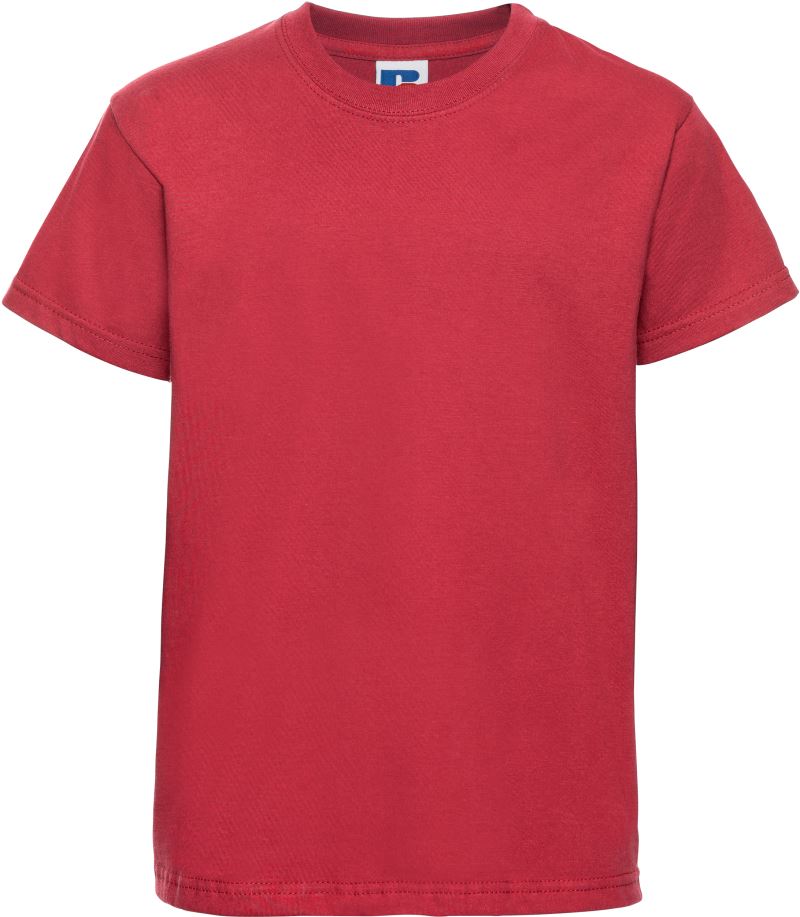 Levně Dětské tričko z těžké bavlny "Authentic" - classic red
