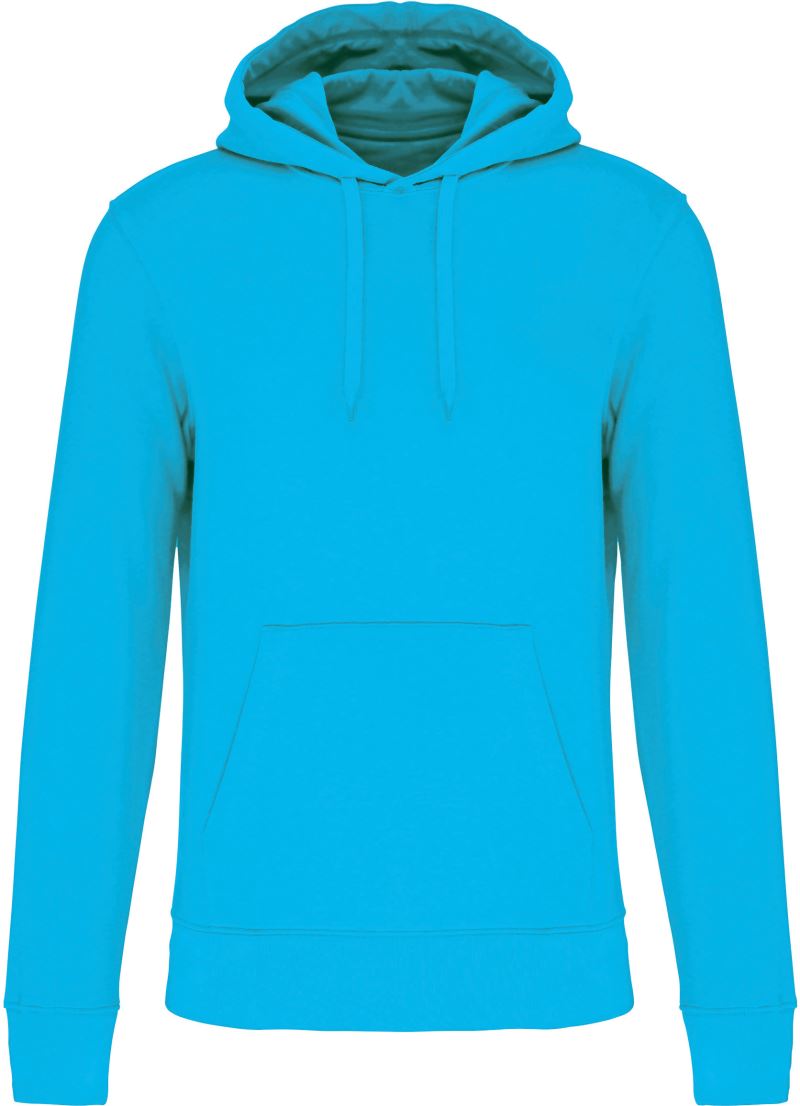 Levně Pánská eco-friendly mikina s kapucí - sea turquoise