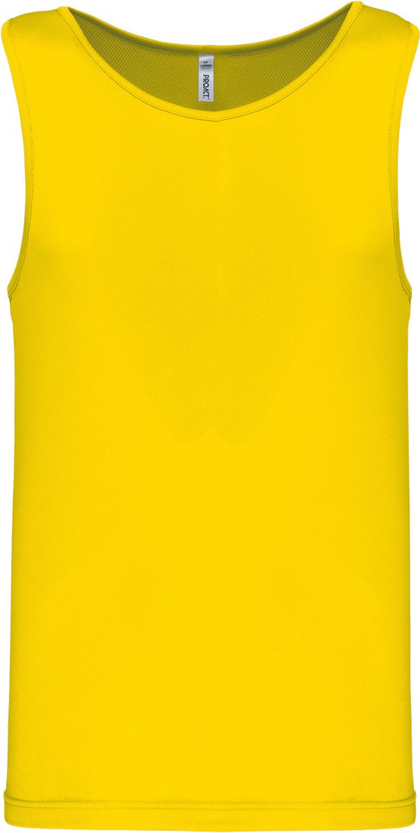 Levně Pánské sportovní tílko - true yellow
