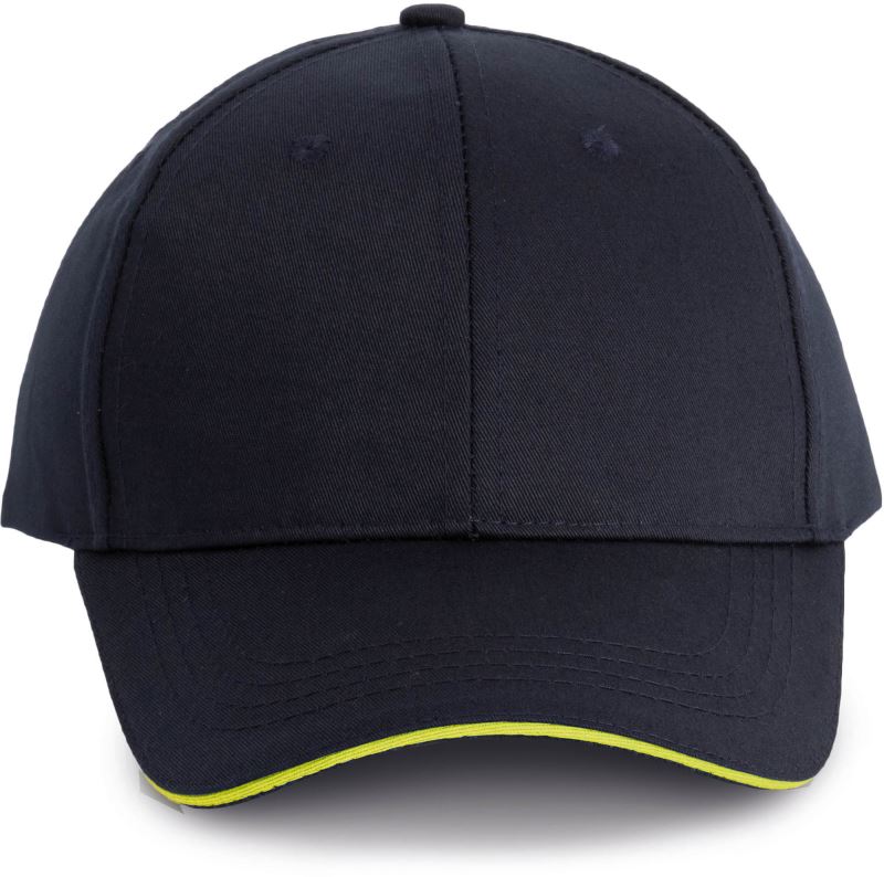 Levně 6 panelová kšiltovka - navy/fluorescent yellow