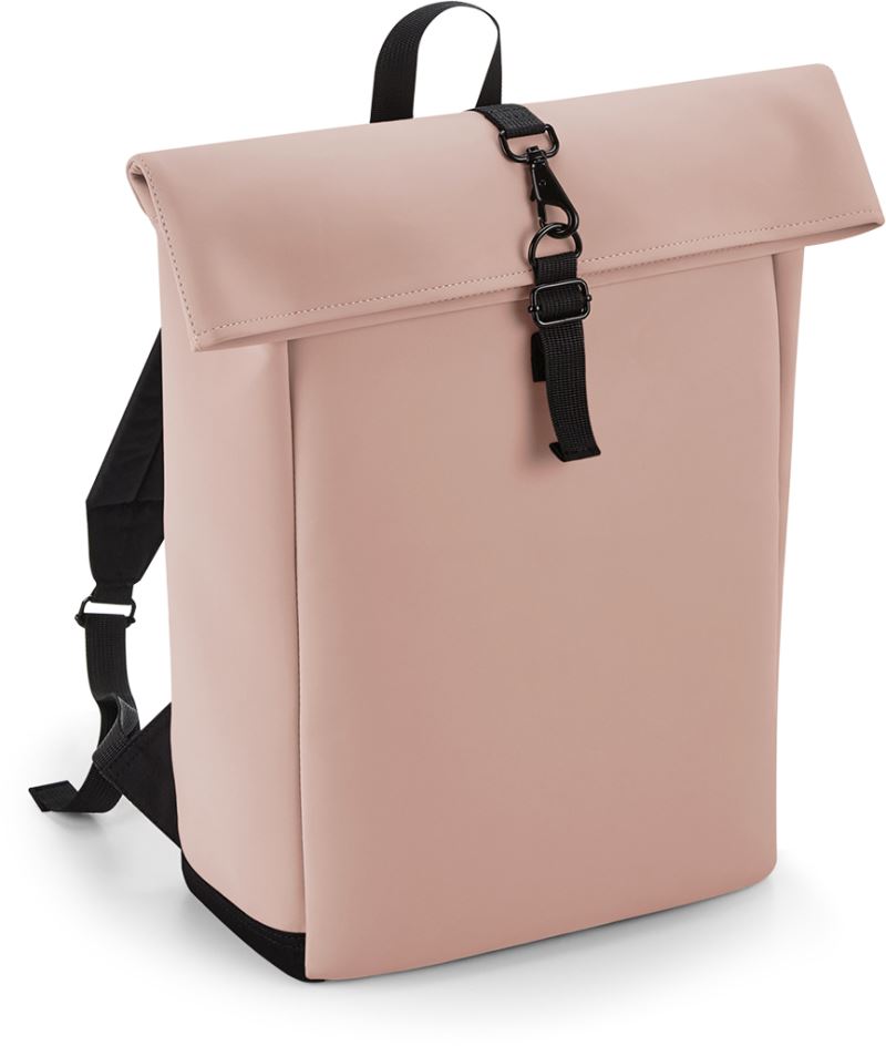 Levně Batoh Roll-Top matné PU - nude pink