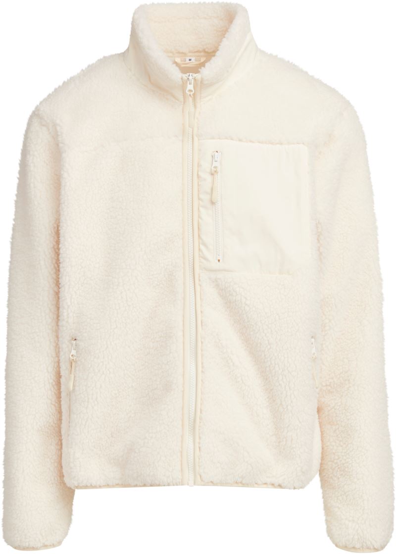 Levně Unisex fleecová bunda "Bonded Sherpa" - white sand