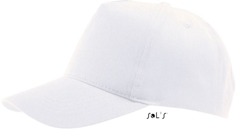 5 panelová kšiltovka - white