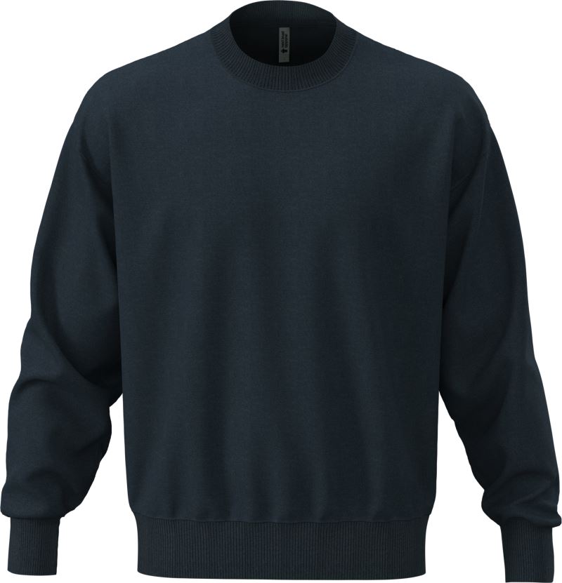 Levně Těžká oversize unisex mikina - midnight navy