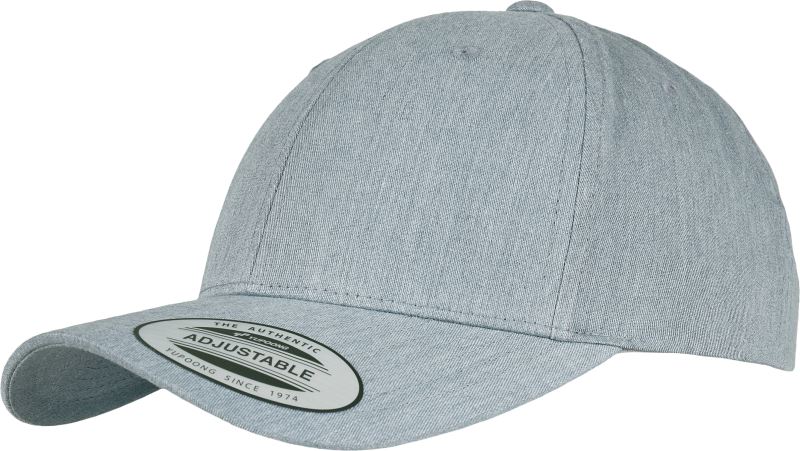 Levně 6 panelová Snapback kšiltovka "Classic" - heather grey