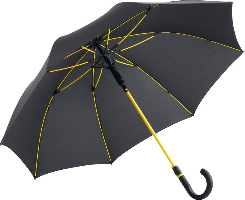 Levně AC středně velký deštník "Style" - black/yellow