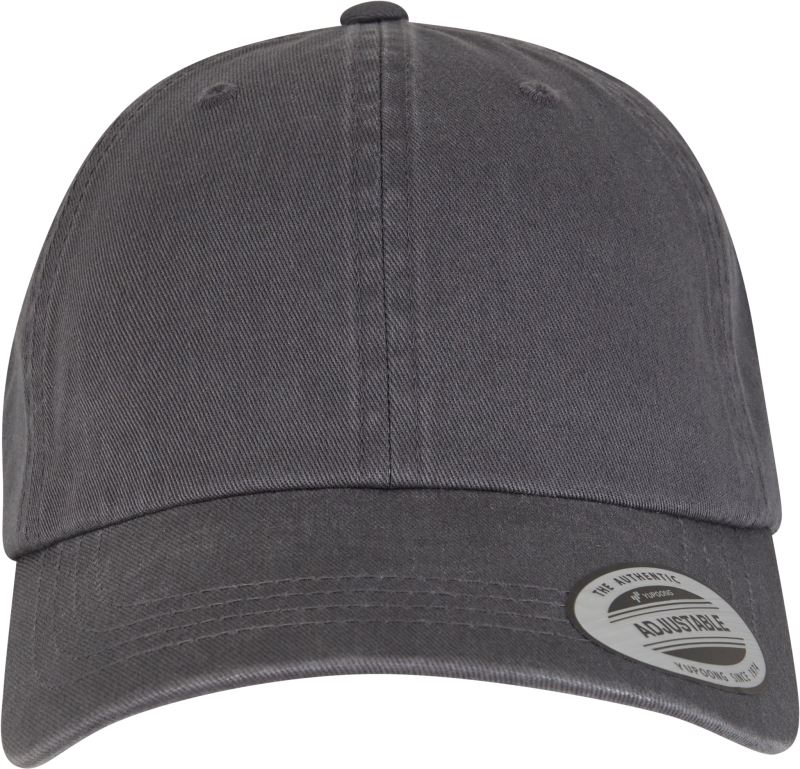Levně 6 panelová kšiltovka "Garment Wash" - grey