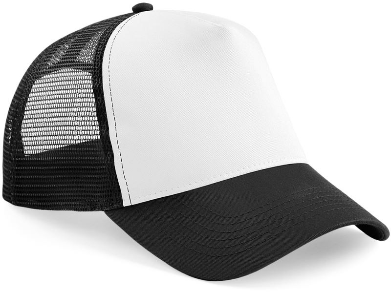 Levně 5 panelová Trucker kšiltovka - black/white