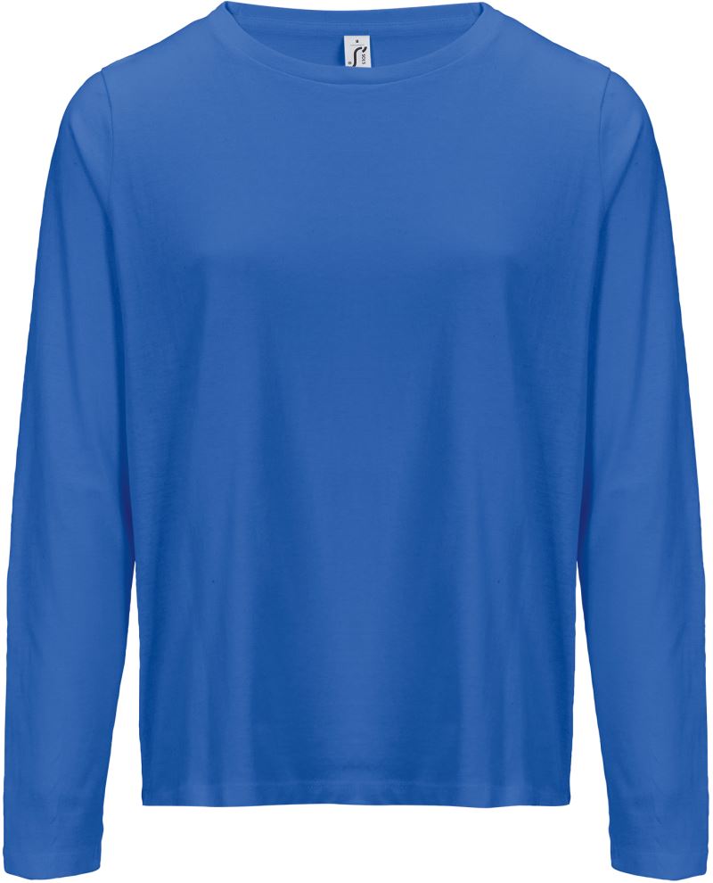 Levně Dámské tričko s dlouhým rukávem - royal blue