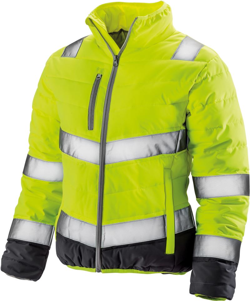 Levně Dámská bezpečnostní bunda - fluorescent yellow/grey