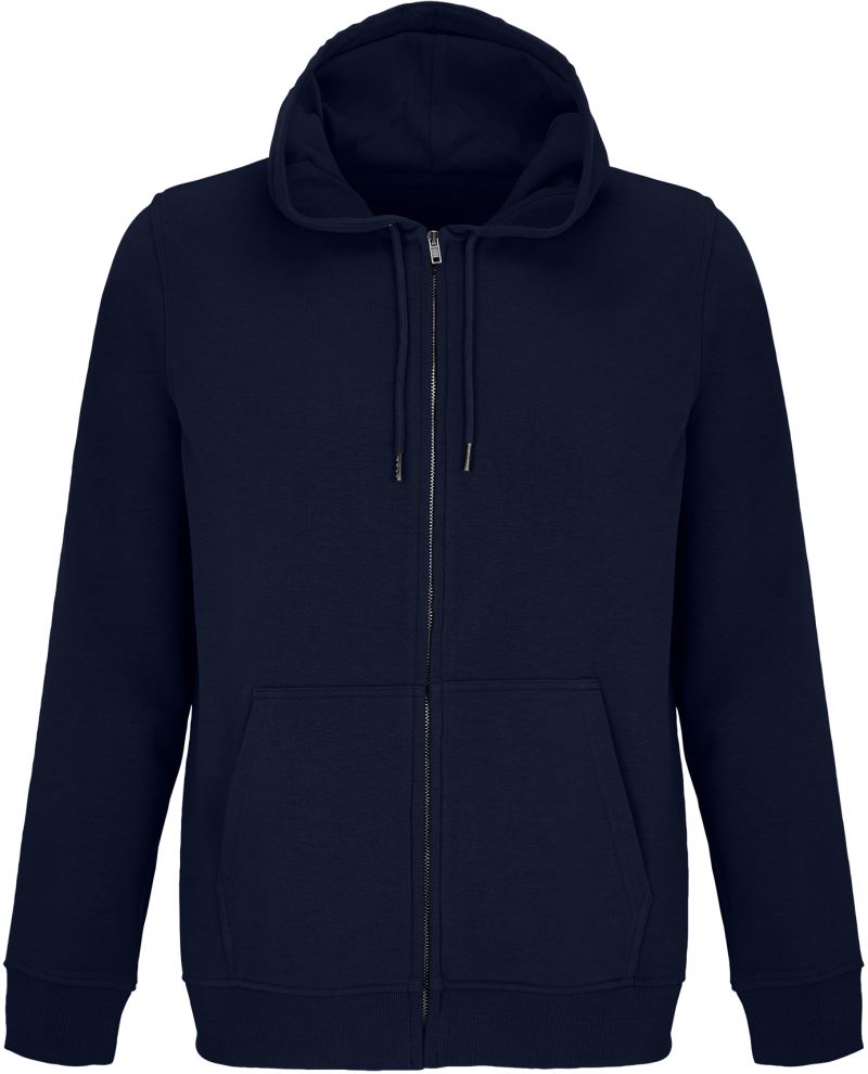 Levně Unisex mikina s kapucí z těžké bavlny - french navy