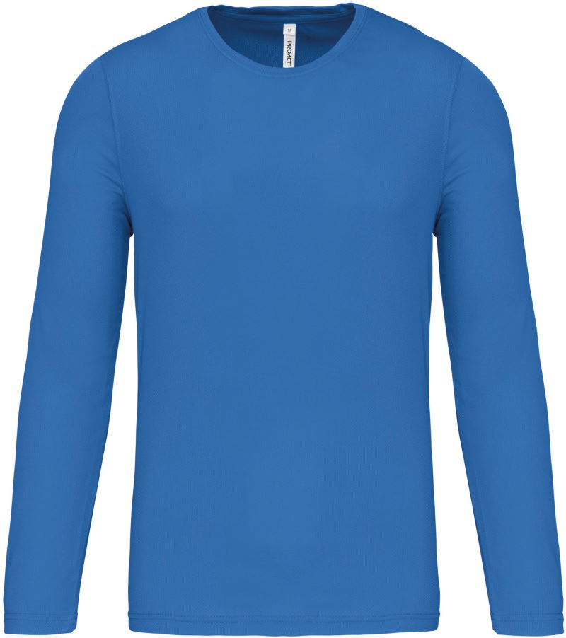 Levně Sportovní tričko s dlouhým rukávem - aqua blue