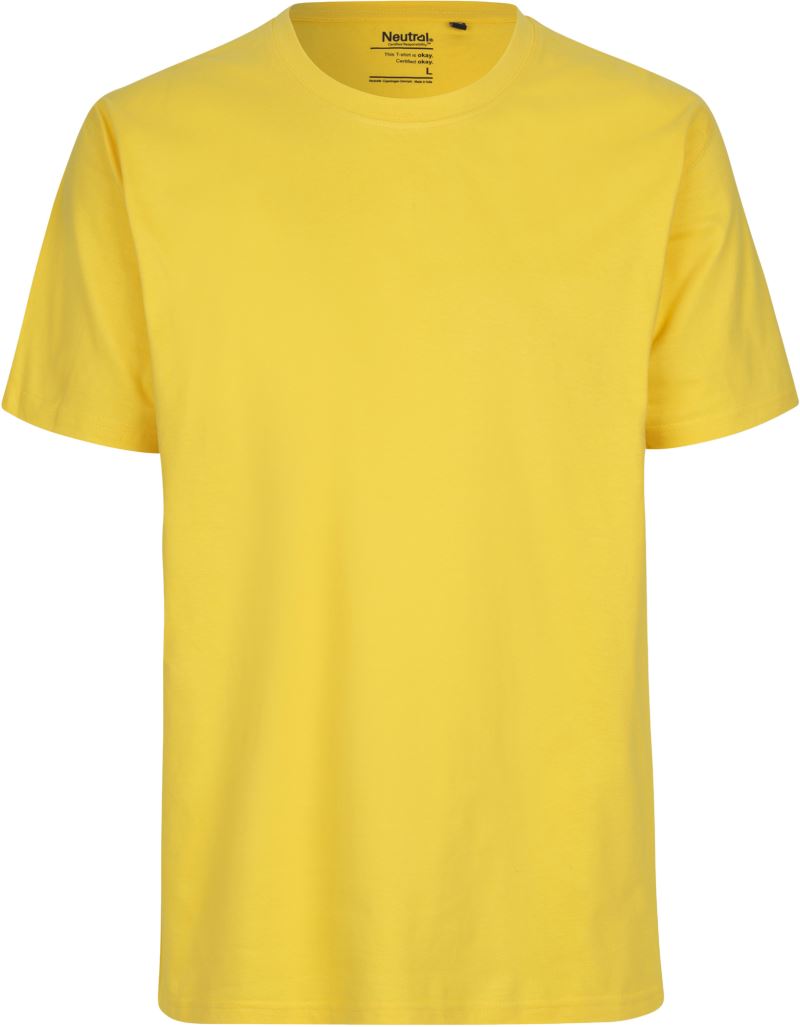 Levně Pánské tričko z těžké bio bavlny - yellow