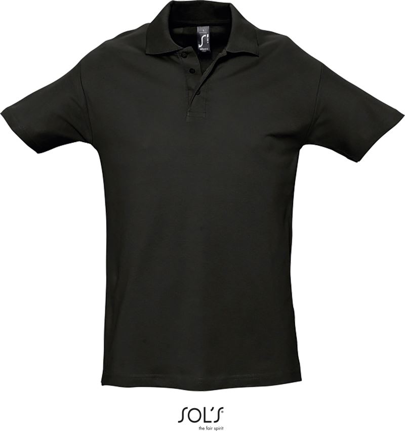 Levně Piqué polo - black