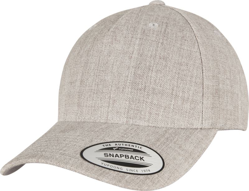 Levně 5 panelová Snapback kšiltovka - heather grey