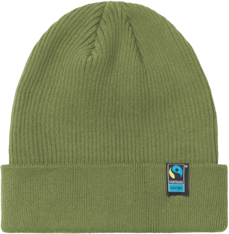 Levně Pletená bio fairtrade čepice - military
