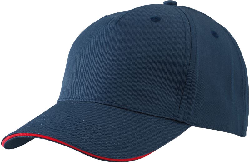 Levně 5 panelová sandwich kšiltovka - navy/red
